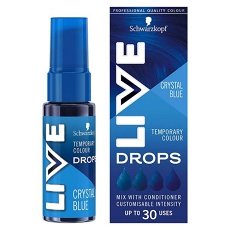 Live Colour Drops Semi-permanent Hair Dye Crystal Blue