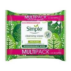 Kind To Skin Biodegradable Cleansing Face Wipes 20 Pc 2 Count