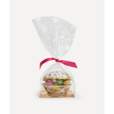 Floral Porcelain Egg With Foiled Chocolate Eggs