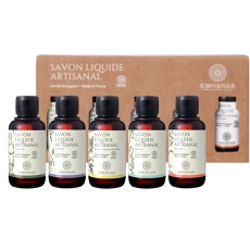 Set Of 5 Organic Liquid Soaps 5x