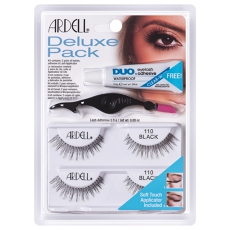 #110 Black Deluxe Pack Womens Ardell Halloween Eye Lashes Makeup