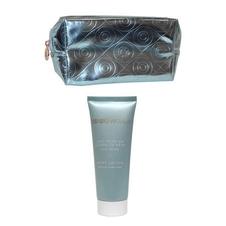 Kenzo World Body Lotion And Pouch