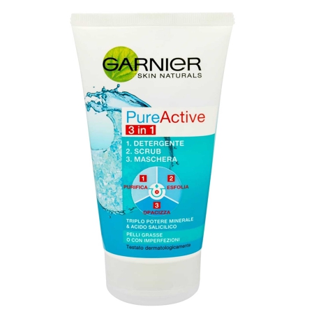 Garnier Skinactive Facial Scrub 3in1