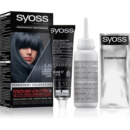 Buy Syoss Permanent Coloration Permanent Hair Dye Shade 3-51 Charcoal |  Colour