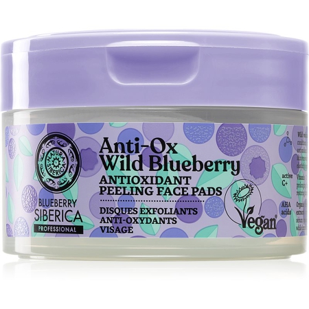 Anti-ox Wild Blueberry Exfoliating Cotton Pads 20 Pc