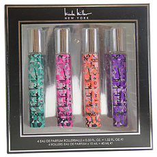 By Nicole Miller Set-4 Piece Womens Mini Variety With Mythic & Charm & Vintage Flower & Whimsy And All Are Eau De Parfum Rollerballs For Women