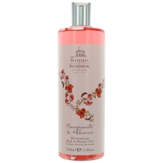 Pomegranate & Hibiscus By Woods Of Windsor, Moisturising Bath And Shower Gel Women