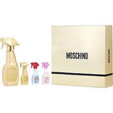 By Moschino 4 Piece Set With Gold Fresh Couture Eau De Parfum & Gold Fresh Couture Eau De Parfum 0. Mini & Fresh Couture Eau De Toilette 0. Mini & Pink Fresh Couture Eau De Toilette 0. Mini For Women