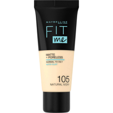 Fit Me! Matte And Poreless Foundation Various Shades 105 Ivory
