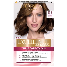Excellence Crème Permanent Hair Dye Various Shades 5.3 Golden Brown