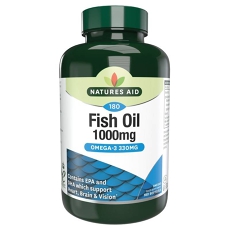 Nature's Aid Fish Oil 1000mg Omega-3 Softgels 180