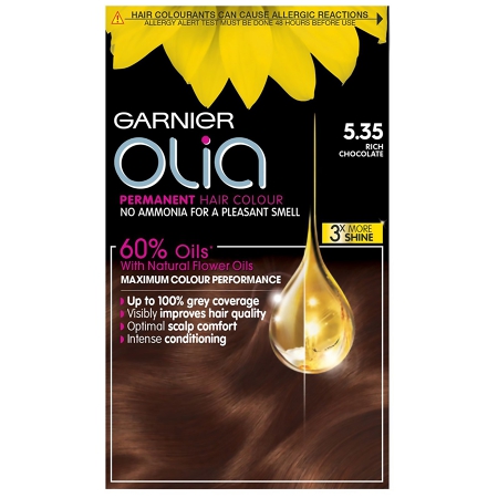 Olia Permanent Hair Dye Various Shades 5.35 Rich Chocolate Brown