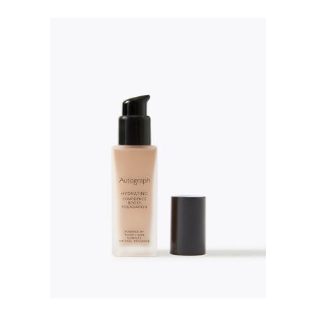 Marks & Spencer Womens Hydrating Confidence Boost Foundation Yellow, Yellow,multi,beige Mix,ivory,beige,,medium Beige,light Caramel,latte,nude,fawn,natural Tan,camel