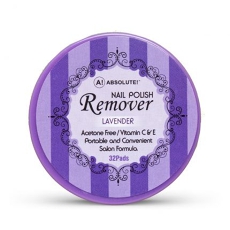 Absolute! Nail Polish Remover Pads Lavender Scent 32 Ct Womens
