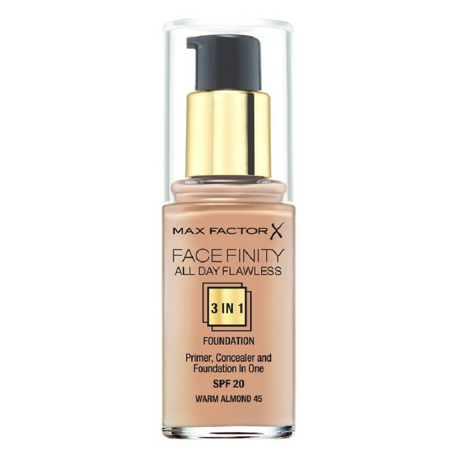 Facefinity All Day Flawless 3in1 Foundation 045 Warm
