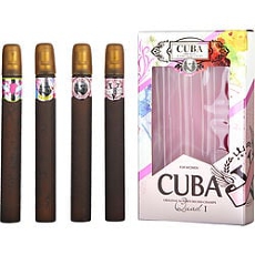 By Cuba 4 Piece Quad Lady With Cuba Heartbreaker & La Vida & Victory & Vip And All Are Eau De Eau De Parfum For Women