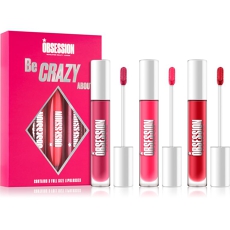 Be Crazy About Lip Set Shade Stuck On, Smitten, Lets Dance Infatuated 3 X 5 Ml