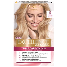 Excellence Crème Permanent Hair Dye Various Shades 9 Light Blonde