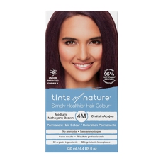 Permanent Hair Dye, Nourishes Hair & Covers Greys, 1 X 4m Medium Mahogany Brown