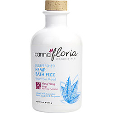 By Cannafloria Be Refreshed Hemp Bath Fizz Blend Of Ylang Ylang & Hops For Unisex