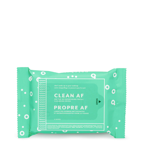 Clean Af On-the-go Refreshing Facial Cleansing Wipes 15 Count