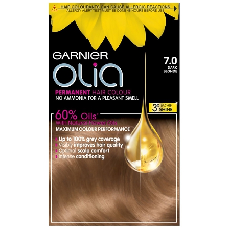 Olia Permanent Hair Dye Various Shades 7.0 Dark Blonde