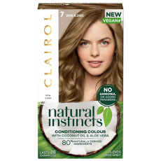 Natural Instincts Semi-permanent No Ammonia Vegan Hair Dye Various Shades 7 Dark Blonde