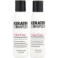 By Keratin Complex Keratin Color Care Smoothing Shampoo & Conditioner Duo X 2 New White Packaging For Unisex