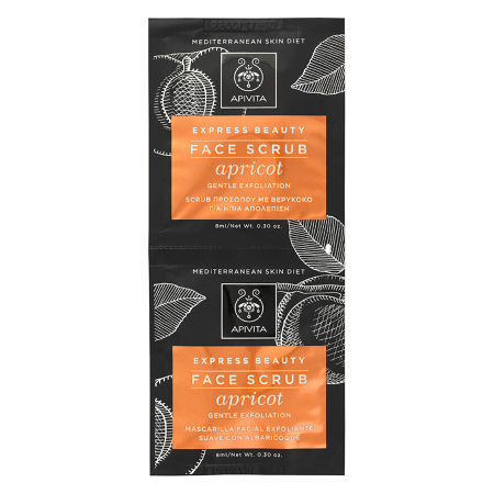 Express Face Scrub For Gentle Exfoliation Apricot 2x