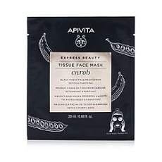 By Apivita Express Beauty Black Tissue Face Mask With Carob Detox & Purifying Exp. Date: 05/20226x/ For Women