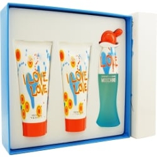 By Moschino Set-eau De Toilette Spray & Body Lotion 3. & Shower Gel 3. For Women