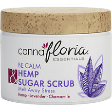 By Cannafloria Be Calm Hemp Sugar Scrub Blend Of Lavender & Chamomile For Unisex
