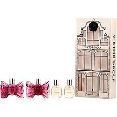 By Viktor & Rolf 4 Piece Mini Variety With 2 X Flowerbomb Eau De Parfum & 2 X Bonbon Eau De Parfum And All Are Minis For Women