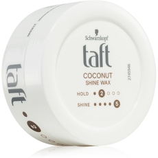 Taft Coconut Shine Hair Styling Wax Adds Moisture And Shine 75 Ml