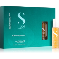 Semi Di Lino Reconstruction Sos Emergency Oil Reconstructing Treatment For Damaged Hair In Ampoules 6 X 13 Ml