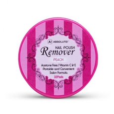 Absolute! Nail Polish Remover Pads Peach Scent 32 Ct Womens