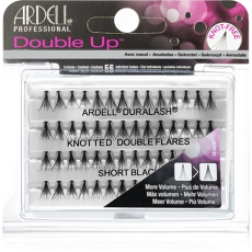 Double Up Knotted Individual Lashes Size Short Black