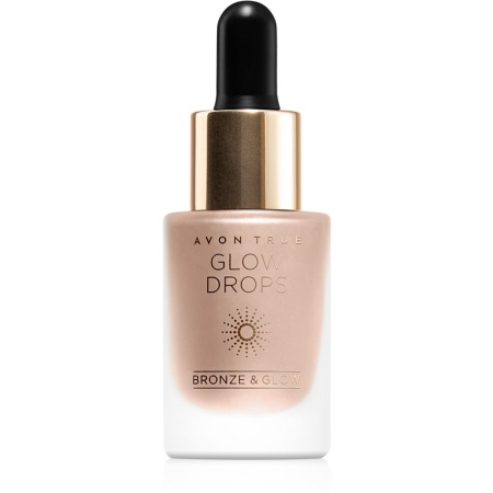 True Bronze & Glow Liquid Highlighter With Pipette Stopper Shade Rays Of Sunshine 14 Ml