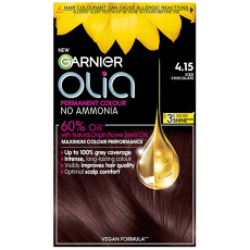 Olia Permanent Hair Dye Various Shades 4.15 Iced Chocolate Brown